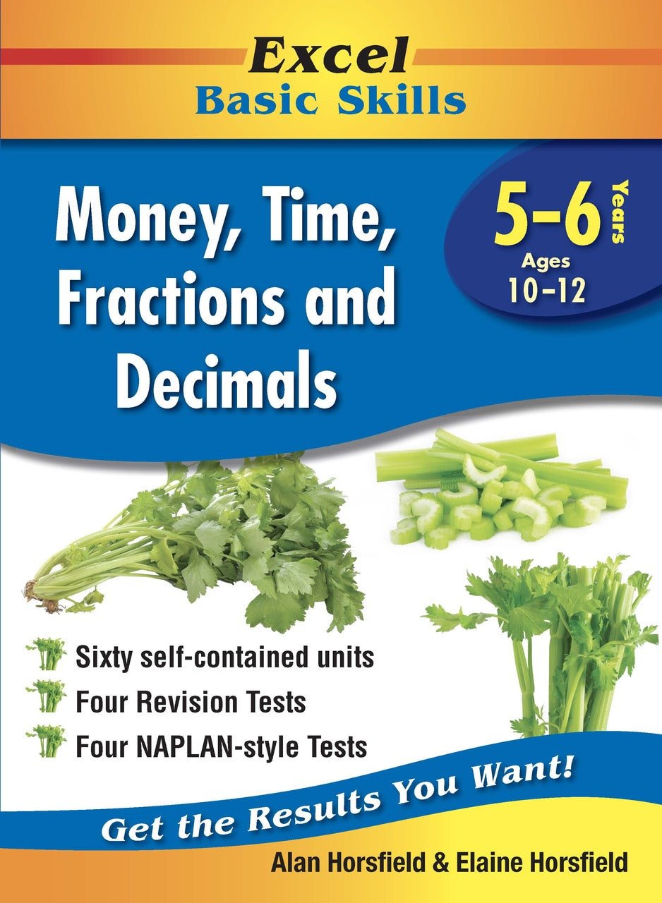 Excel Basic Skills - Money, Time, Fractions and Decimals Years 5-6 - The Leafwhite Group